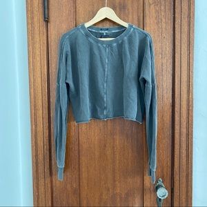 MOTHER Crop Sweatshirt, Medium